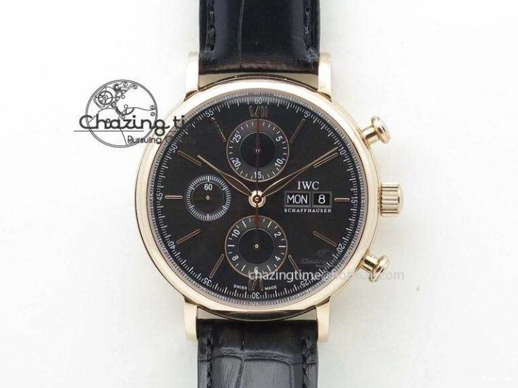 MIROTIME 1223 Modern Portofino SCHAFFHAUSEN RG MKF 1:1 V2 Best Edition White Dial On Brown Leather Strap A 7344